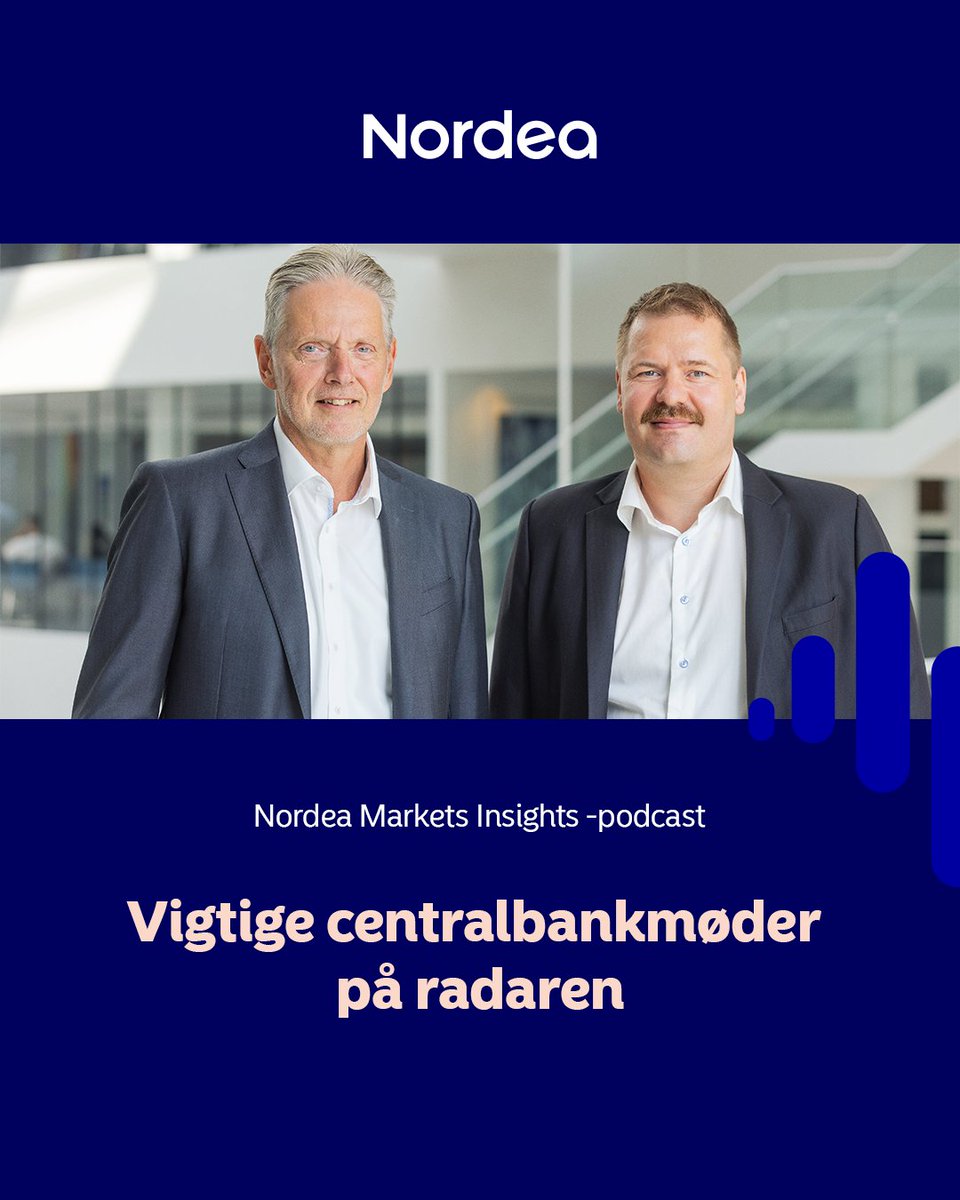 Tune in to our latest Nordea Markets Insights DK podcast with <a href="/helgejpedersen/">Helge J. Pedersen</a> and <a href="/SvendsenAnders/">Anders Svendsen</a> here (in Danish).  
👉 nordea.com/da/nyhed/vigti…

#Økonomi #Nordea #Podcast