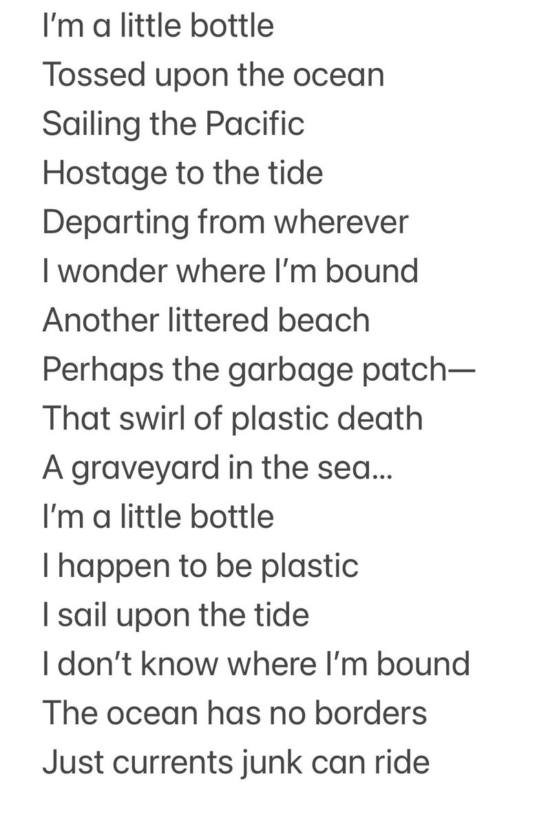 ElJGibson's tweet photo. #Poetry
#PlasticOcean
#GreatPacificGarbagePatch https://t.co/qGmOB4Aqbu
