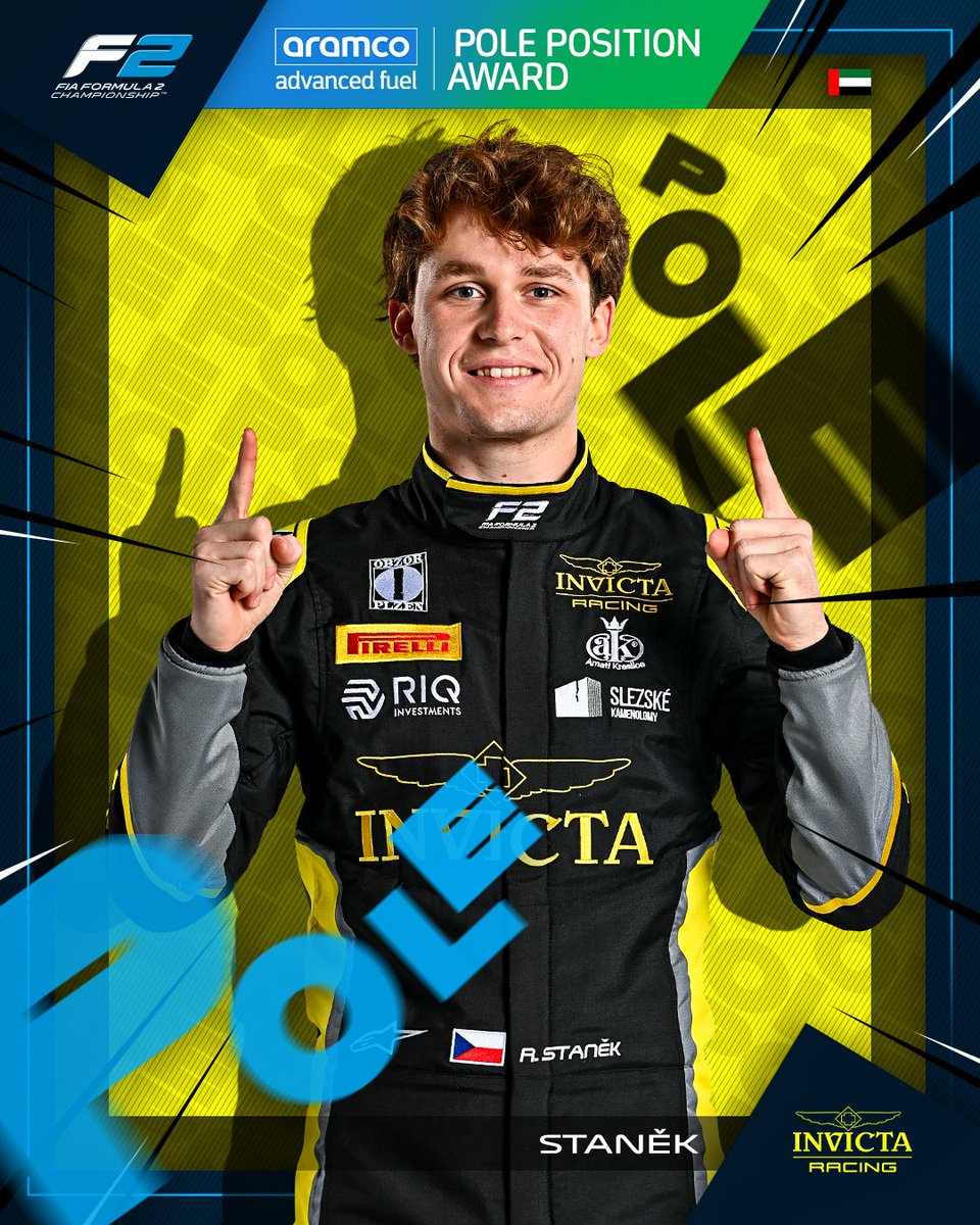 ROMAAAAANNN!! 🤯

STANEK CLINCHES <a href="/aramco/">aramco</a> POLE POSITION IN ABU DHABI!! 🥇🇦🇪

#F2 #AbuDhabiGP