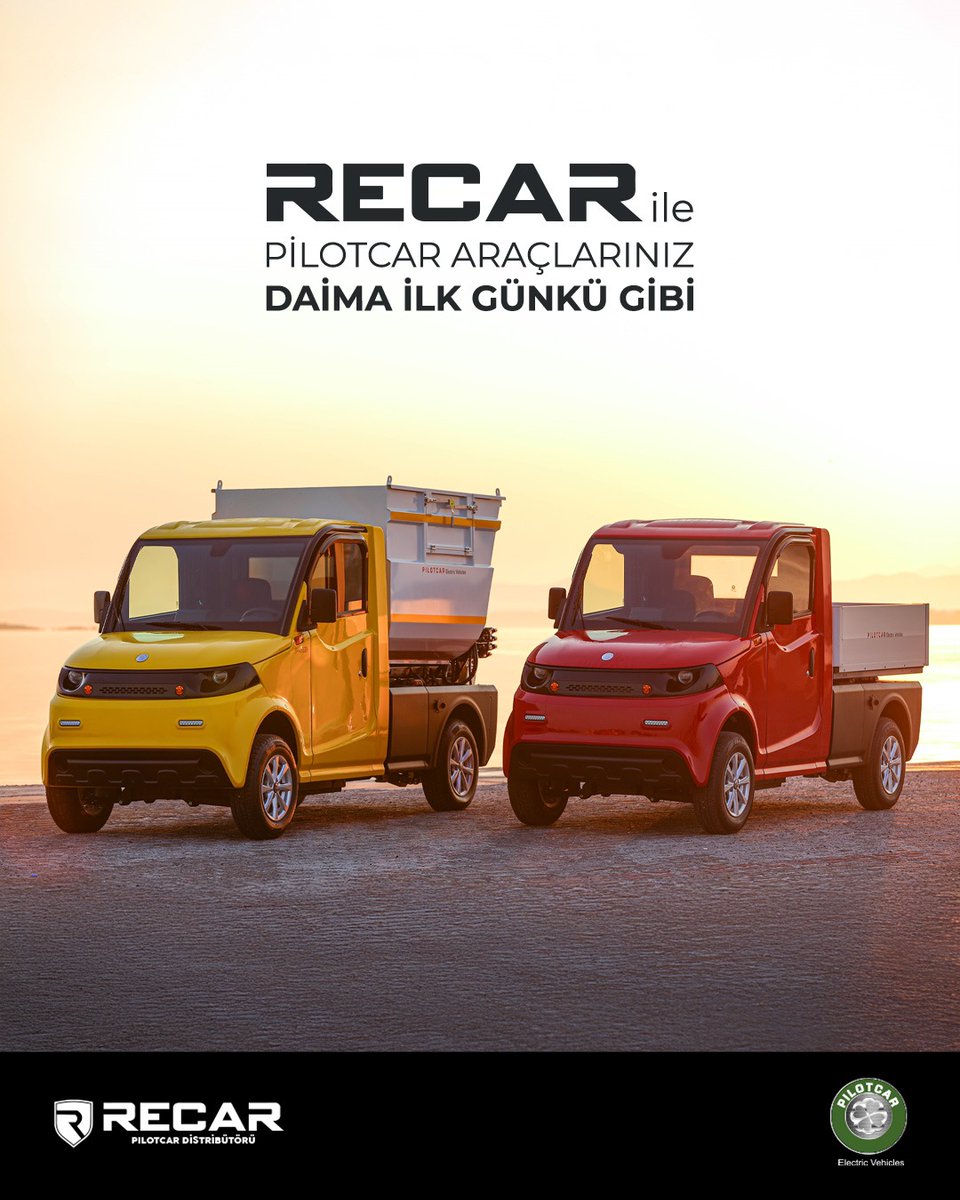 RECAR orijinal yedek parça ve ayrıcalıklı hizmeti ile  size daima yüksek performansı garanti ediyor.

PILOTCAR araçlarınızın tek yetkili servisi RECAR’da araçlarınız daima ilk günkü gibi!

#Recar #Pilotcar #electricutilityvehicle #electricutilitycart #electricutilitycarts