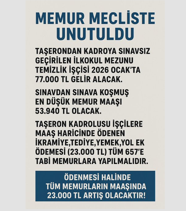 #MemurMeclisteUnutuldu