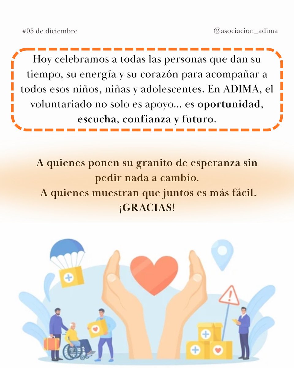 Gracias por estar, por acompañar y por apoyar a los niños, niñas y adolescentes. Su futuro también se escribe con tus manos. ✨💛 #InfanciaSegura #ProtecciónInfantil #DíaDelVoluntariado