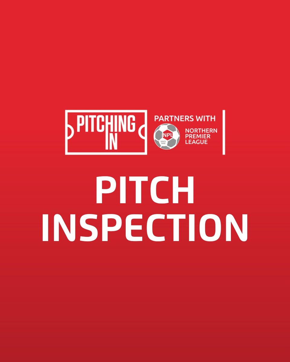 <a href="/HallamFC1860/">Hallam FC</a> <a href="/PonteCollsFC/">Ponte Colls FC</a> <a href="/Pitchingin/">The Pitching in Podcast</a> Pitch Inspection for the <a href="/bishopafc/">Bishop Auckland FC</a> v <a href="/north_ferribyfc/">North Ferriby F.C</a> match at 8:15am

<a href="/PitchingIn/">The Pitching in Podcast</a>