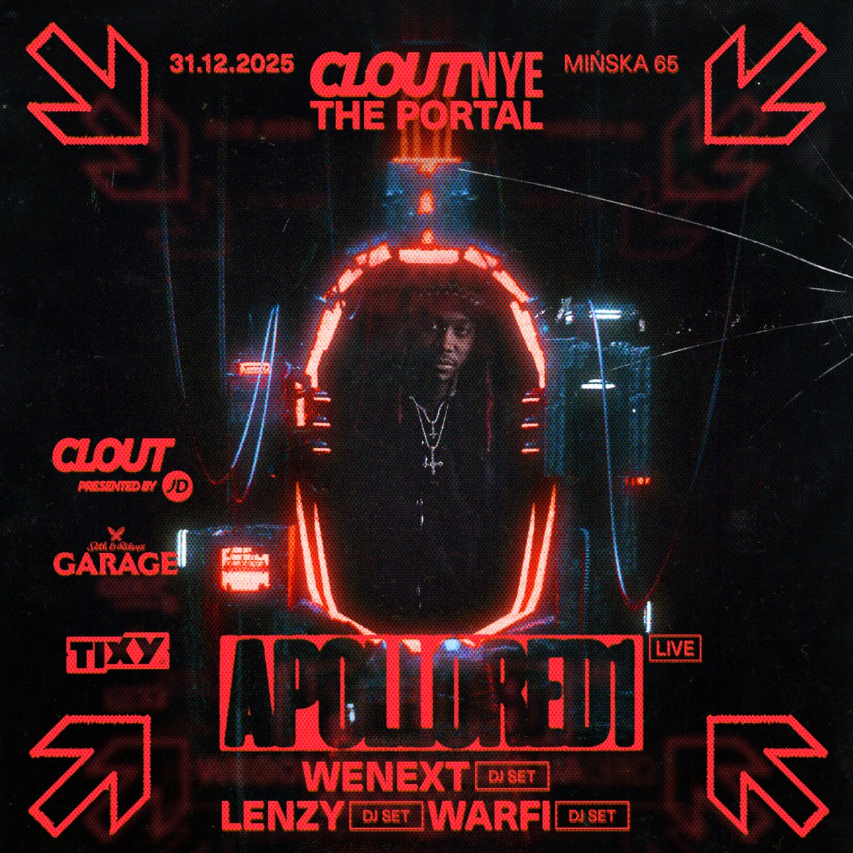 Ogłaszamy CLOUT NYE, którego gwiazdą będzie ApolloRed1, kuzyn Playboia Cartiego i wschodzący talent wytwórni YVL 🧛

TIX ON SALE: tixyapp.com/event/clout-ny…