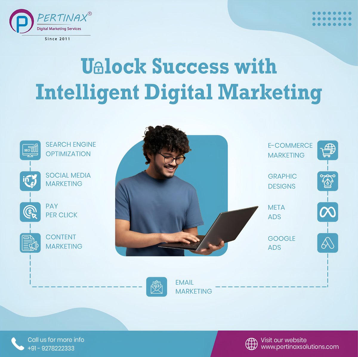 PertinaxGroup's tweet image. Your growth partner in the digital world 💡
SEO | Social Media | Google Ads | E-commerce Marketing
📞 +91-9278222333
#DigitalSuccess #BrandBuilding #MarketingExperts