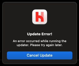 I know I can work around this by manually installing the latest version, but it would be nice to be able to use the in-place update functionality.. Interestingly, it works on my m2 macbook air, but doesn't on the m4 pro mini.

The mini is running Sequoia, don't recall off hand
