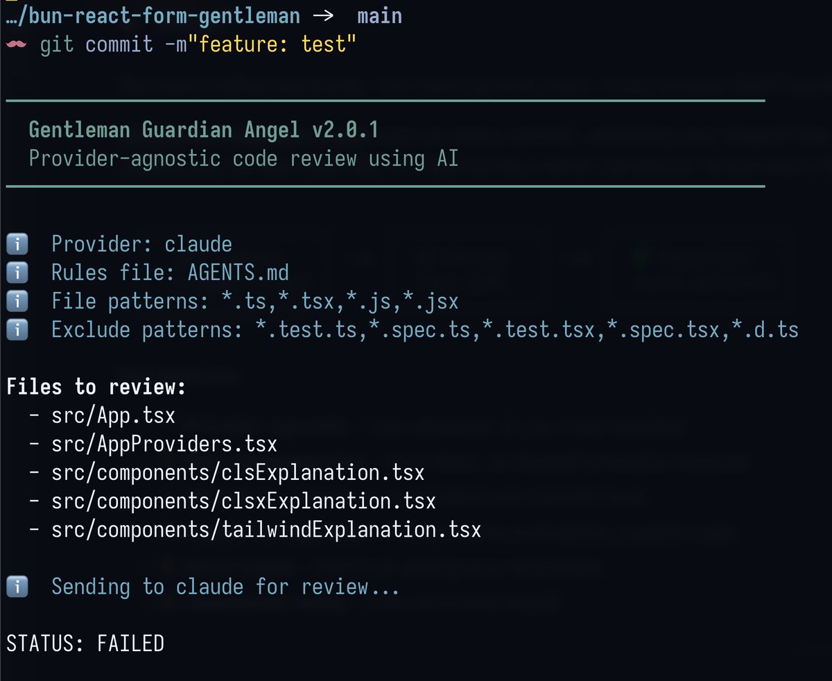 G_Programming's tweet image. 🤖 Gentleman Guardian Angel - Code Review con IA, gratis y open source

Mirá, ESLint te dice si te falta un punto y coma. Sonar te avisa si tenés código duplicado. 

Pero... ¿quién te dice que estás poniendo un arhivo en una carpeta que no va? ¿O que no sigues las arquitectura…