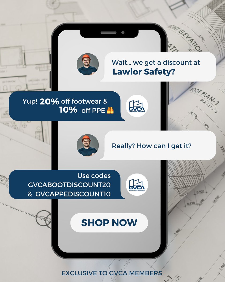 GVCANews's tweet photo. Don’t miss out on this safety gear discount. Serving you from their Guelph and Hamilton locations, Lawlor Safety has everything you need to stay safe and compliant. Just show up, use your code, and save.
@LawlorSafety
🔗 https://t.co/uqGNeG7dDM
#GVCA #MembersSaveMore https://t.co/NF68TbcdF0