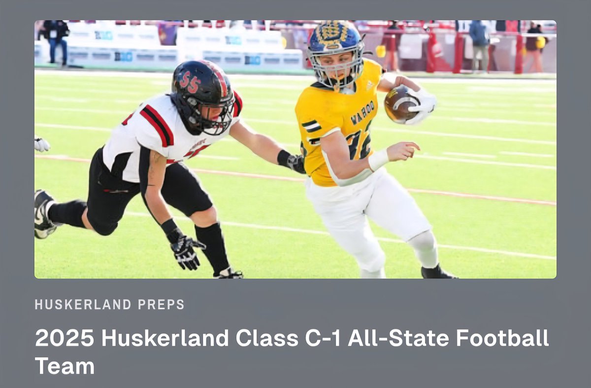 AGBluejayFball's tweet photo. Always an honor to land on @HuskerlandBob All-State Team. Thanks for all that you do for high school sports!
Congrats to:
QB Derek Tonjes
WR Cal Kissinger
OL Barrett Kitrell
#playerwithHEART
#ATTACK
#AGRise https://t.co/15KM9duKAF