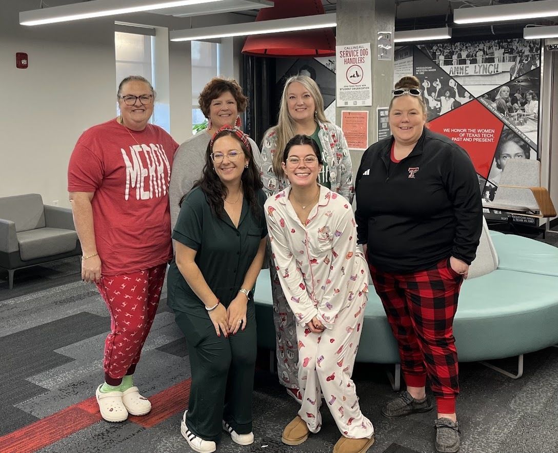 SDS Staff finishing out the semester with PJs and Cookies!