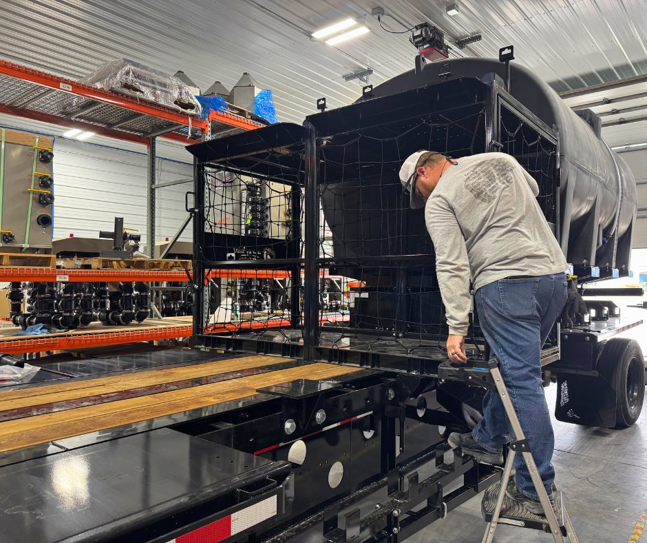 The first step in every Arsenal™ Spray Trailer build starts here - a blank slate designed to become a fully customized spray tender system. Use the configuration tool to explore proven layouts &amp; popular component combinations at surepointag.com/arsenal. #PrecisionAg #Agriculture