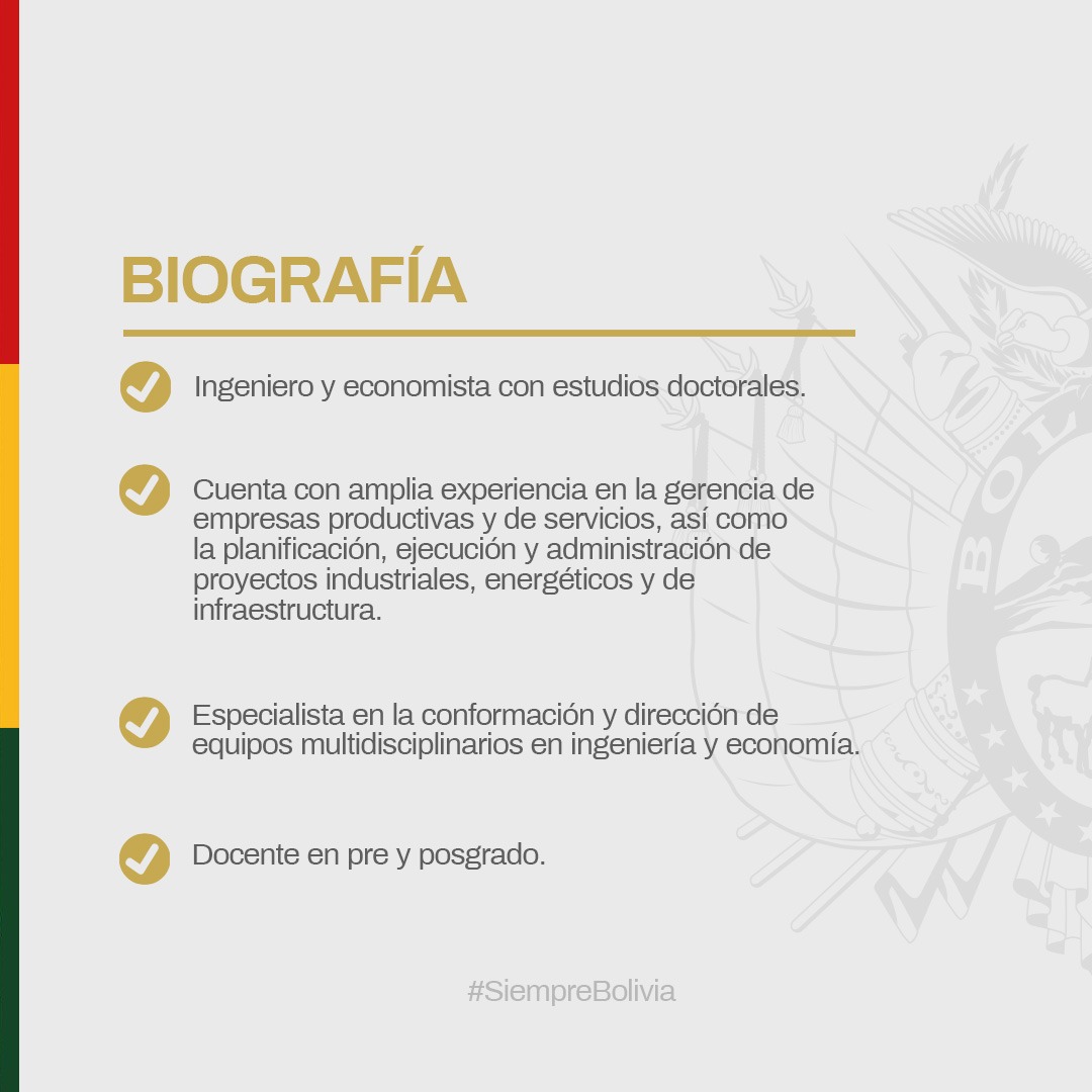 Extendemos la más cordial bienvenida al Ingeniero y economista, Miguel Gregorio Del Águila Peralta, a la familia de la Agencia Estatal de Vivienda (AEVivienda), como Director Departamental de la AEVivienda La Paz.

#AEVIVIENDA
#SiempreBolivia