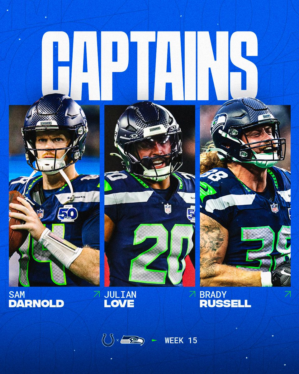 Our Week 15 captains are in.