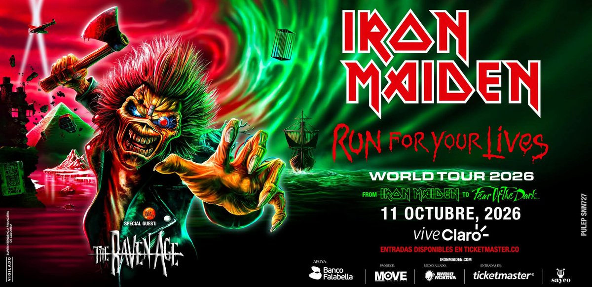 Iron Maiden Blood Brothers Colombia tweet media