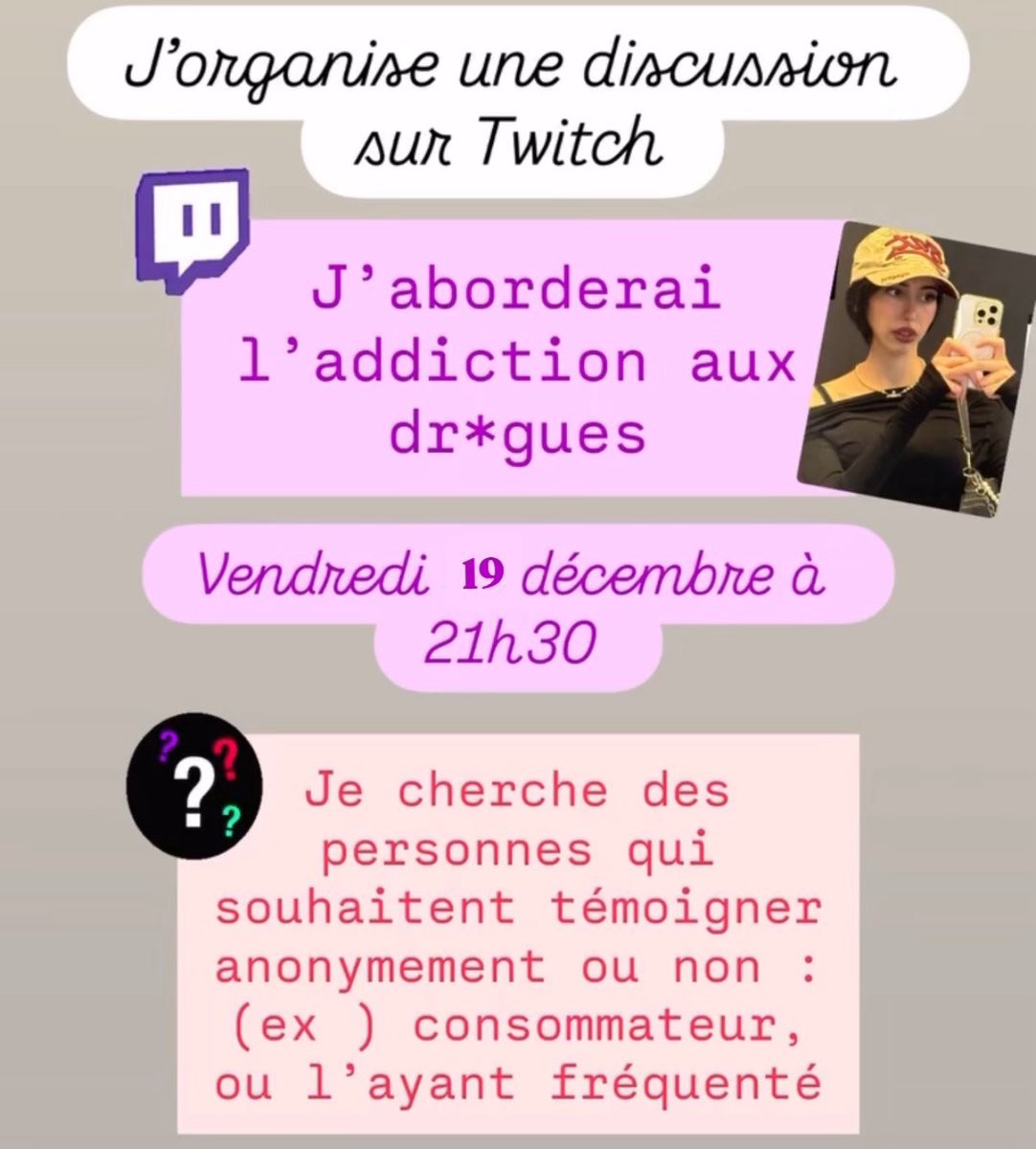N’hésitez pas à me dm, ou m’envoyer un mail !

Aucun jugement ou quoi sur la chaîne, que de la bienveillance et de la sensibilisation ❤️

RT appréciés 🫶🏻