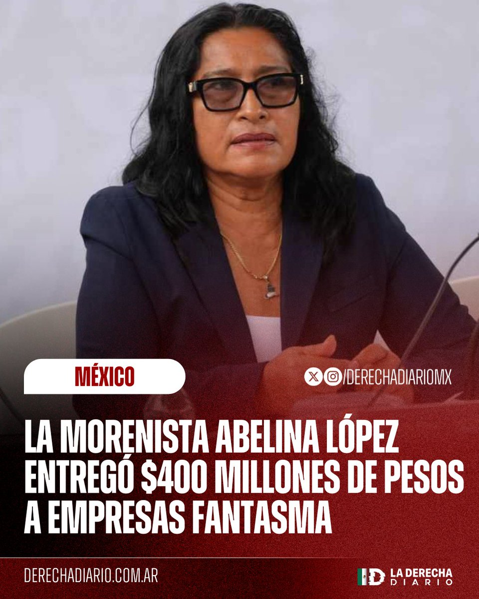 🇲🇽 | CORRUPTAZA: La desgraciada alcaldesa de Acapulco, Abelina López, otorgó 400 millones de pesos a empresas creadas recientemente adjudicando un total de 200 contratos con dinero del Fondo de Aportaciones para la Infraestructura Social, según una investigación de <a href="/elceo__/">EL CEO</a>.