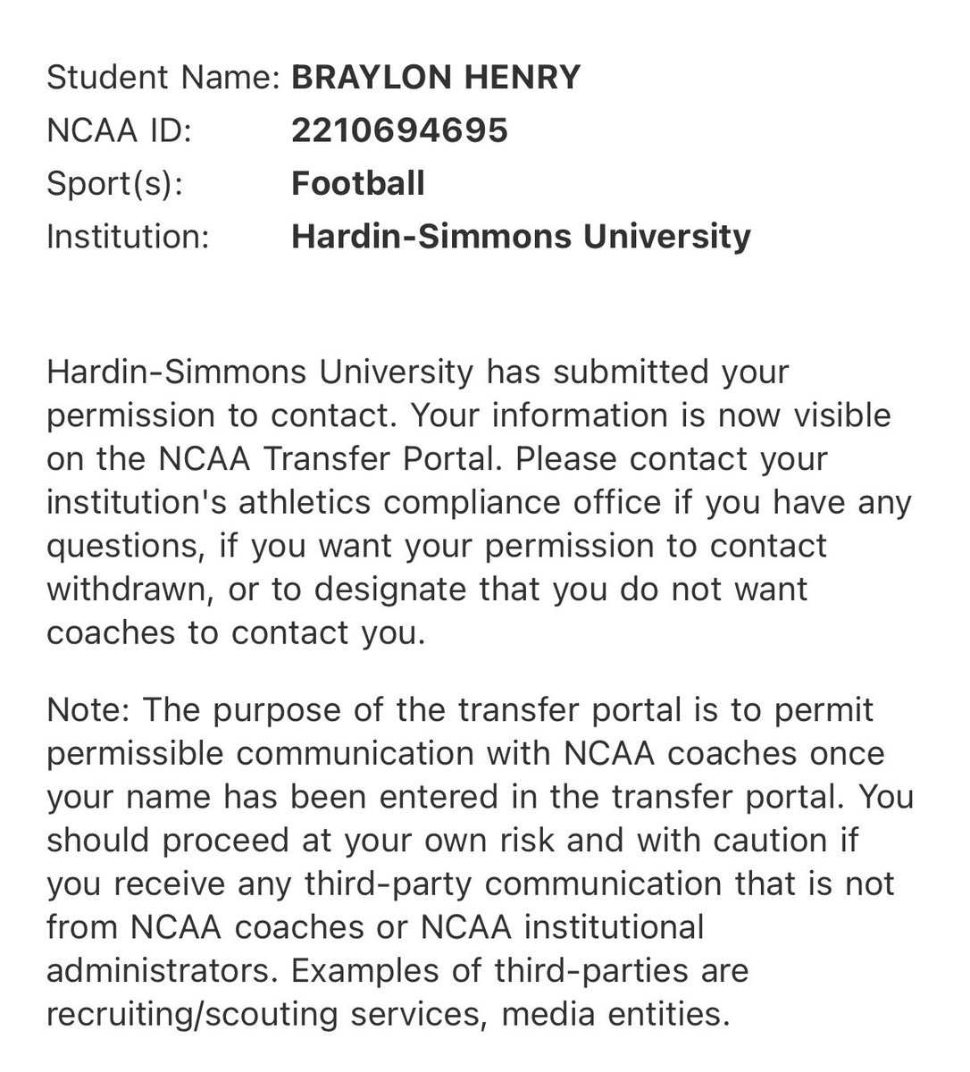 Braylon Henry tweet media