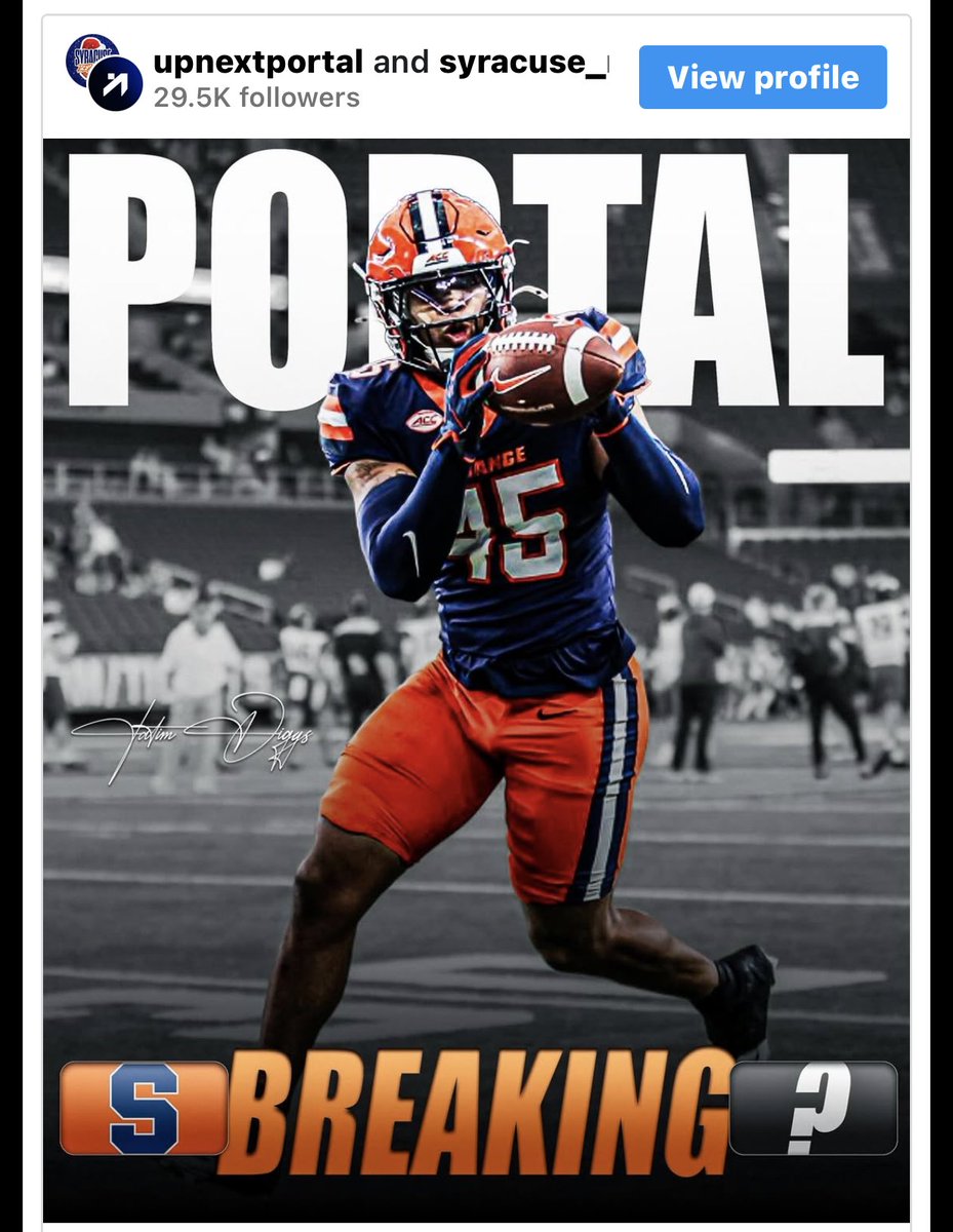 nickaquino0629's tweet photo. Fatim Diggs and Nathan Stangle are the latest to announce they'll be entering the portal on January 2.   Fatim has been used at LB and in special teams but has been mostly buried on the depth chart. Here's to wishing both nothing but the best on their next stops. #alwaysorange https://t.co/qzm4MUMqfe