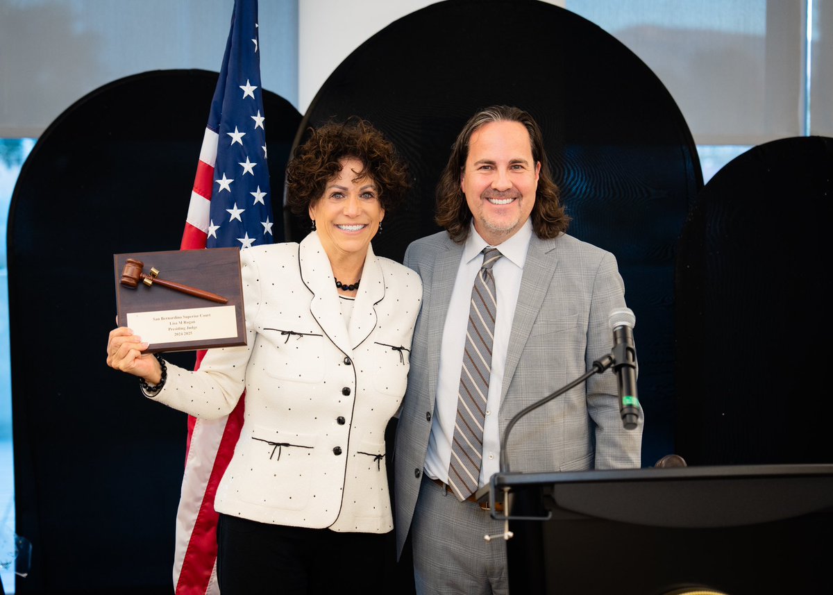 SBSC held its Passing of the Gavel ceremony, marking a leadership transition within the court. The event recognized Presiding Judge Lisa M. Rogan for her service and leadership, and welcomed Judge Rod Cortez, who will assume the role of Presiding Judge January 1, 2026.