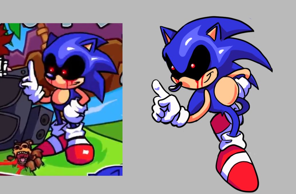 I really liked how it ended up looking #sonicexe #sonicexefnf