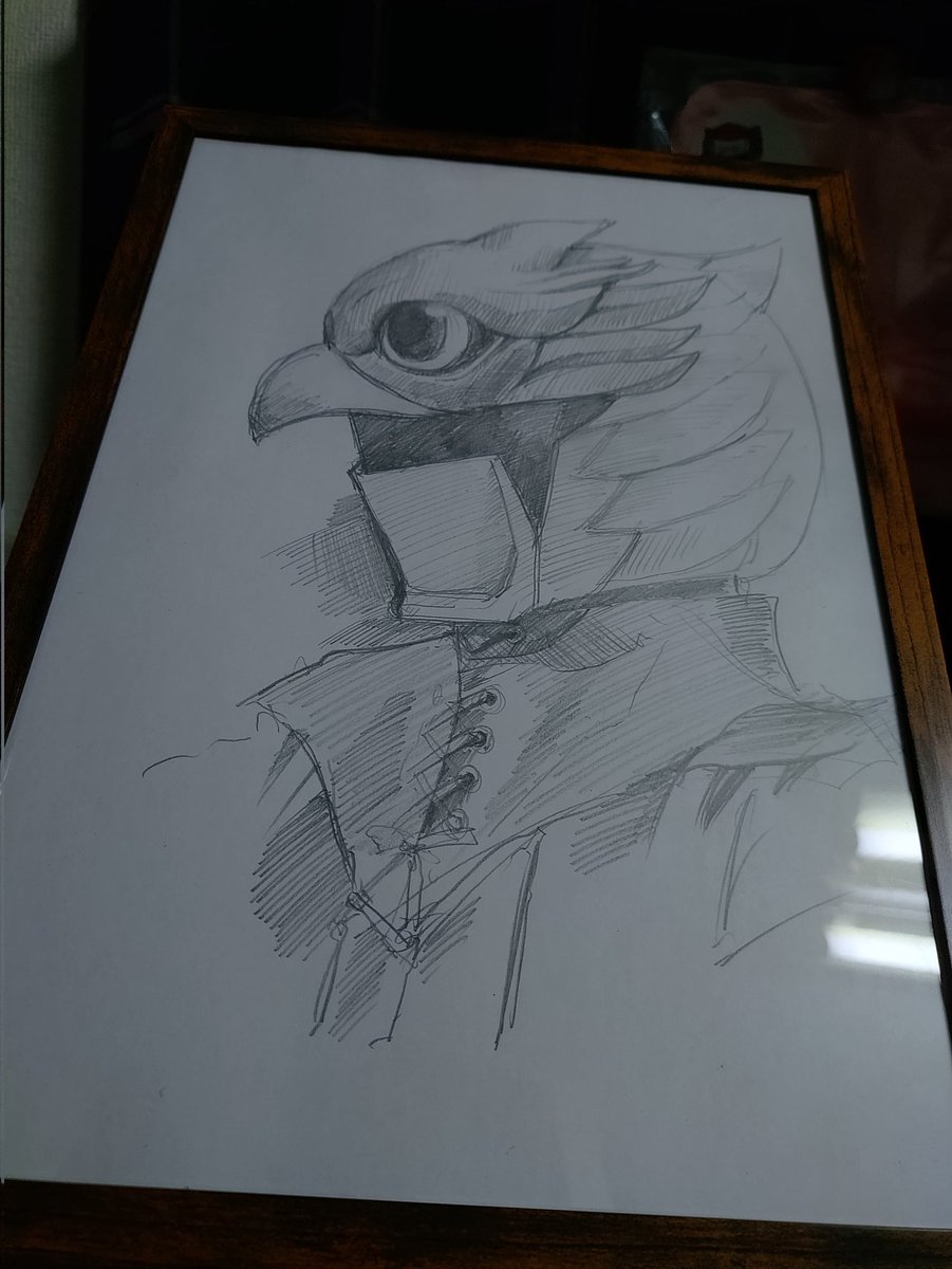 怪人商会さま✨️
無事に届きました！
ショーの熱量が伝わってくる素敵な作品✨️ありがとうございます！！
#怪人商会フェス
#ハヤブサ 
#似顔絵士エガオー 
#プレゼント企画