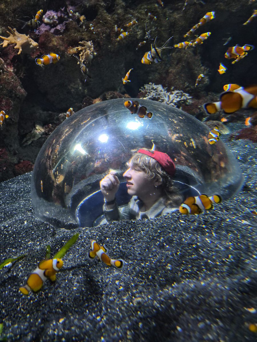 aesthetic pics of my chud gf and me in the aquarium today 🪼🐠🌊