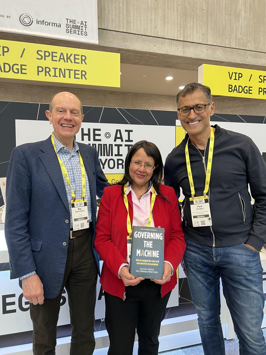 Leaders Advancing AI Governance - Sharing one of the most exciting moments for me at the World AI Summit NYC.
We'd already recorded a podcast episode lnkd.in/eeFJtH6Z  but meeting in person—made it real.
 Trustworthy AI podcast: lnkd.in/efiv5wi4