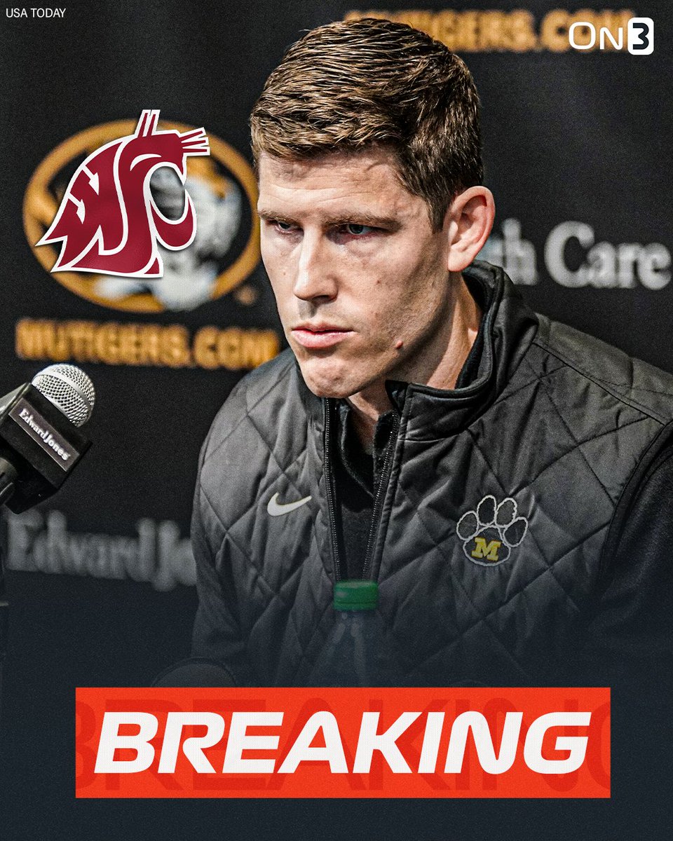 BREAKING: Washington State is set to hire Missouri offensive coordinator Kirby Moore as its next head coach, <a href="/PeteNakos/">Pete Nakos</a> reports. 

on3.com/news/washingto…