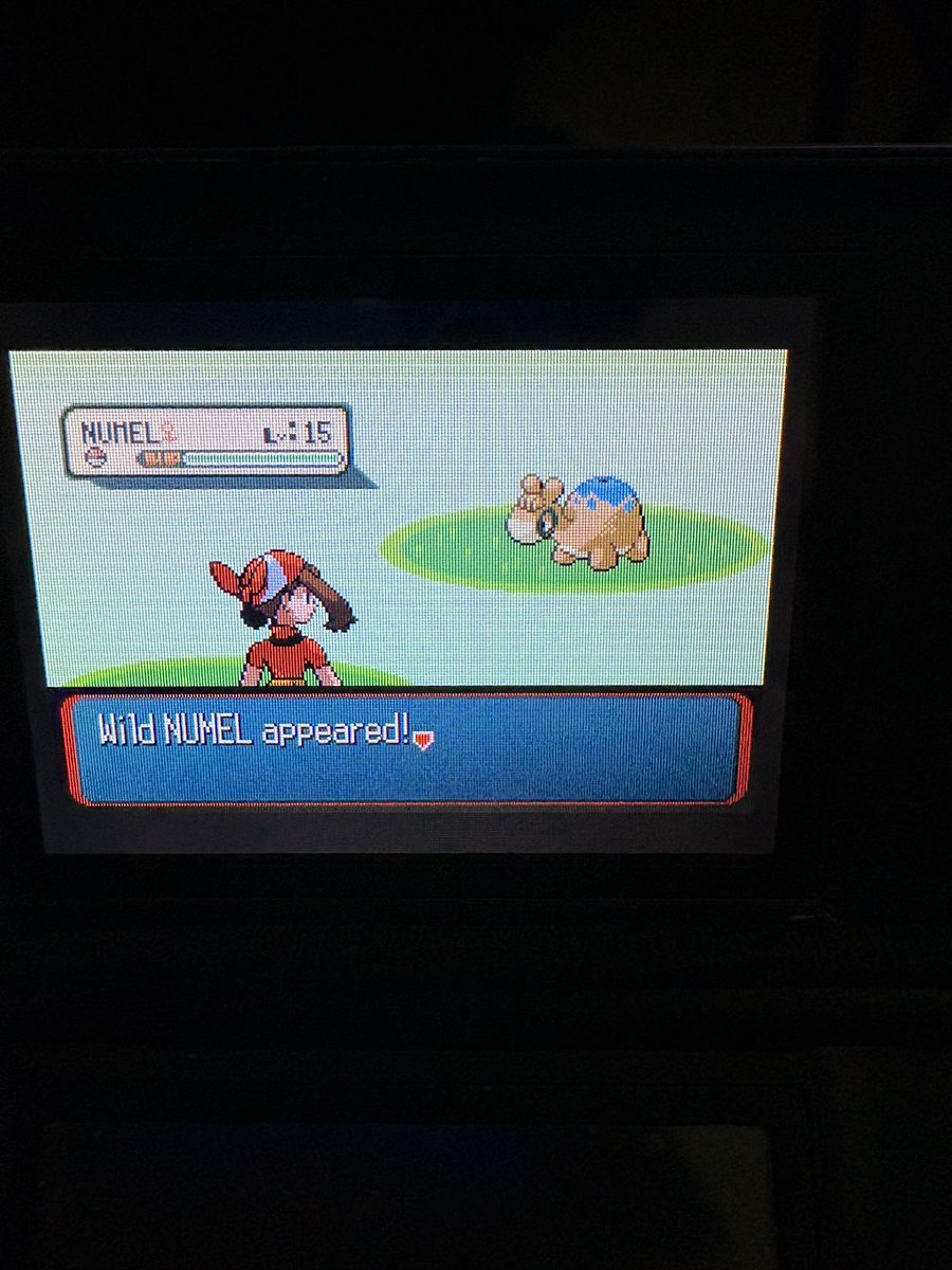 FullOddsMike's tweet photo. SHINY NUMEL!!! This took two weeks! Very fast compared to my eevee hunt! Time to transfer it to my Soul Silver! https://t.co/FvGgxlql4P
