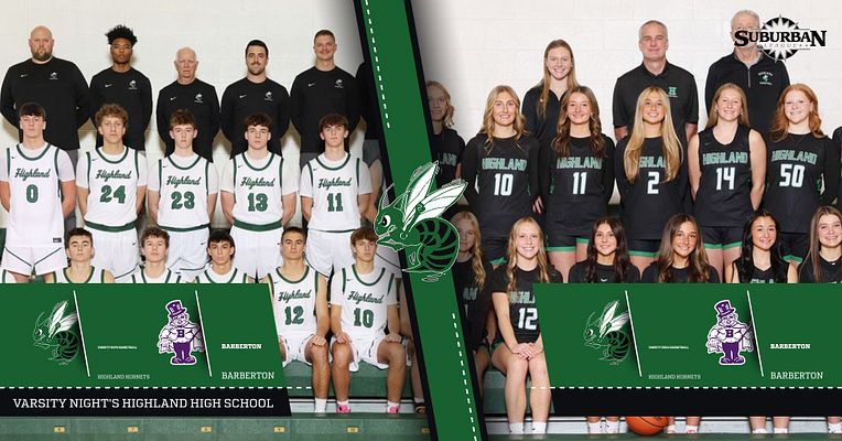 Come out and support both our varsity basketball teams tonight at Highland High School. Girls 6pm / Boys 7:30pm.
Both teams will take on the Barberton Magic! #boom <a href="/AmyGrissomHHS/">Amy Grissom</a> <a href="/hhsmainoffice/">HornetNation</a> <a href="/suzymarquis/">Suzy Marquis</a>
