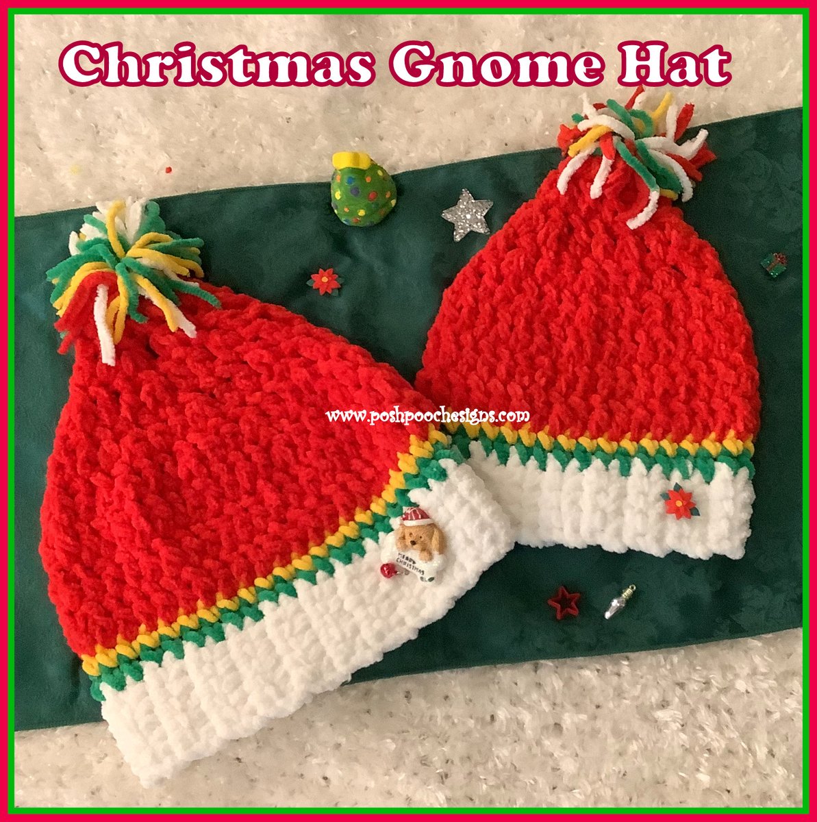 SaraSachCrochet's tweet photo. Christmas Gnome Hat Crochet Pattern and Video - #gnomehat #christmasgnomehat #christmascrochet #crochetpattern #crochetvideo - https://t.co/2UMh4w2G8n https://t.co/dOnGGdm7n1