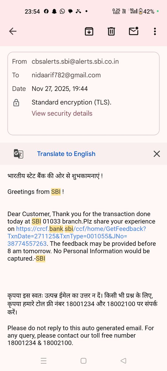 nidaarif782's tweet photo. @TheOfficialSBI. which is against RBI rules. I’ve emailed SBI but received no response. Attaching screenshot of the transaction Please resolve this. Loan A/c: [41253463556]. https://t.co/sB9E4HvClQ