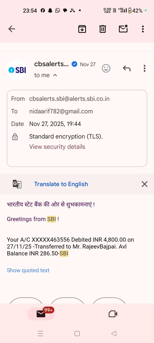 nidaarif782's tweet photo. @TheOfficialSBI. which is against RBI rules. I’ve emailed SBI but received no response. Attaching screenshot of the transaction Please resolve this. Loan A/c: [41253463556]. https://t.co/sB9E4HvClQ