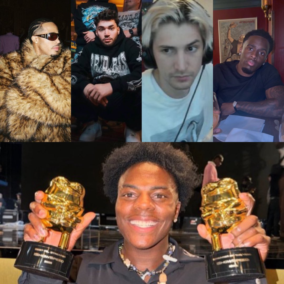 ShuffleReport's tweet photo. Most Searched Streamers of 2025 using a full year of Google Trends data &amp; streaming analytics.. 🏆

1. iShowSpeed
2. Kai Cenat
3. CaseOh
4. xQc 
5. Jynxzi
6. Adin Ross
7. Pokimane
8. JasonTheWeen
9. Plaqueboymax
10. Fanum https://t.co/2ztcUJflqm