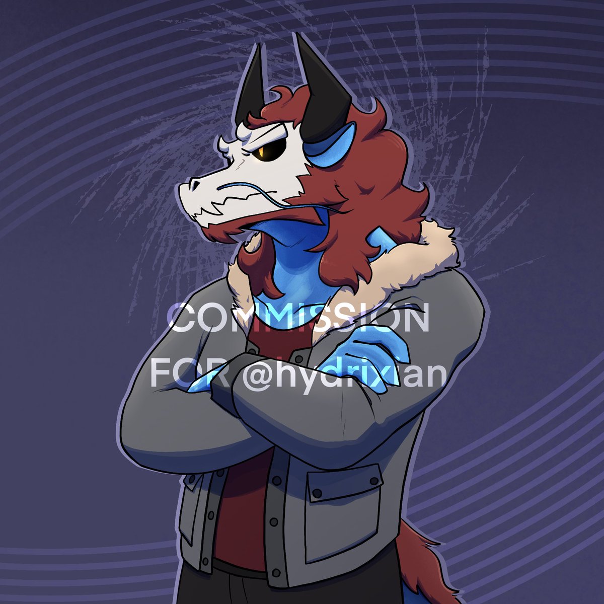 Mistiff_1's tweet photo. Commission for a guy from a bluer sky (@/deltahydrixian) 

#art #furryart #commission https://t.co/dyHLTmPg9y