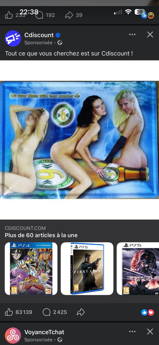 Ben alors <a href="/Cdiscount/">Cdiscount</a> ? On se lache sur les sponsos sur Facebook ?