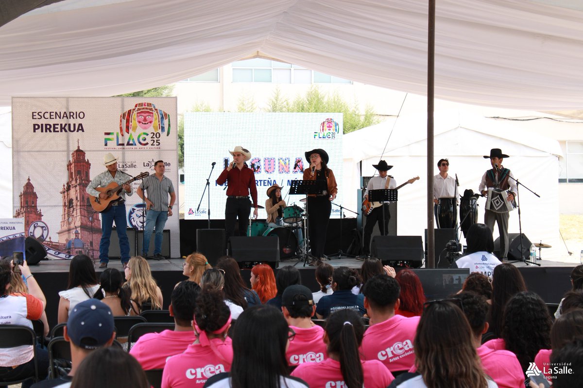💥 MOMENTOS LA SALLE 2025 💥 Nuestro Grupo Norteño, rifó en el escenario del FLAC 2025 llevado a cabo en la Universidad La Salle Morelia, en el mes de mayo. 🤠 🪗
