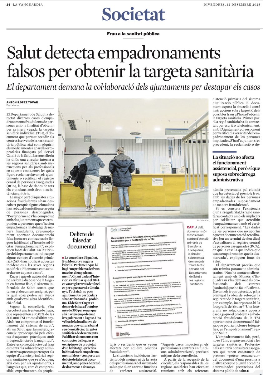 El Govern del PSC finalment es desperta... fa mesos que ajuntaments de Junts ho vam detectar, denunciar i  vam començar a prendre mesures per posar-hi remei. Llavors ens van titllar de xenòfobs. Ara ens demanen col·laboració.