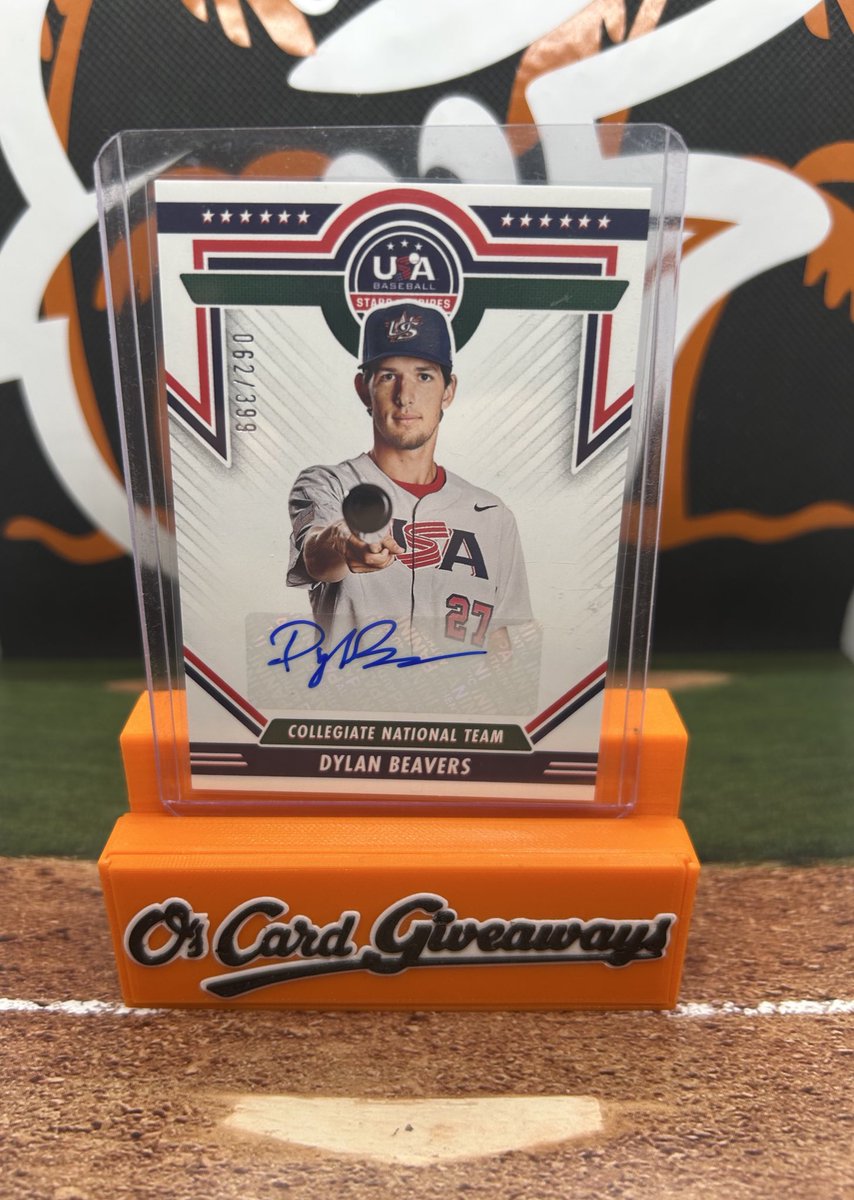 Day 12 of 12 days of giveaways! 

Like retweet and follow! I’ll select one winner to receive this Dylan Beavers autographed card around noon tomorrow.

#Birdland