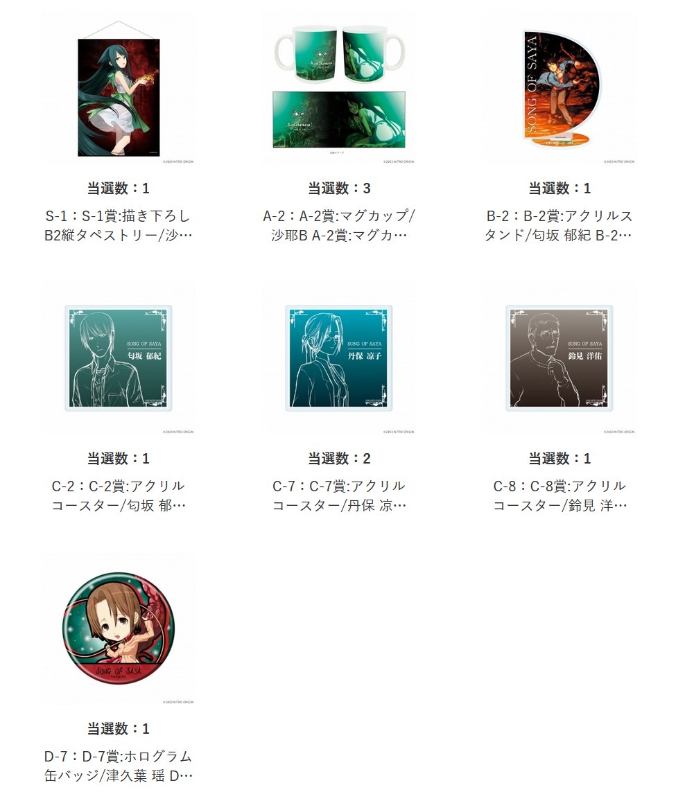 沙耶の唄 ゲマくじ第二弾 10連で優勝ですS賞やったぜ 10連したのに