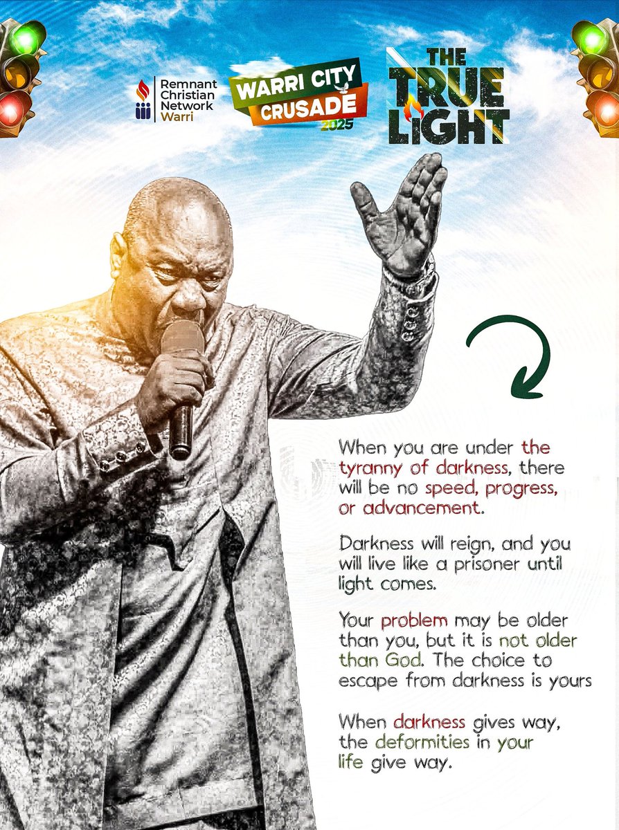 RcnWarri's tweet photo. Let this fire from day one teaching ignite something deeper in you. The light is calling,rise into it!
Warri City Crusade Day One
#WarriCityCrusade2025
#TheTrueLight
#Morsels
#RCNWarri
#EvangKesienaEsiri https://t.co/CeZ2xoFlku