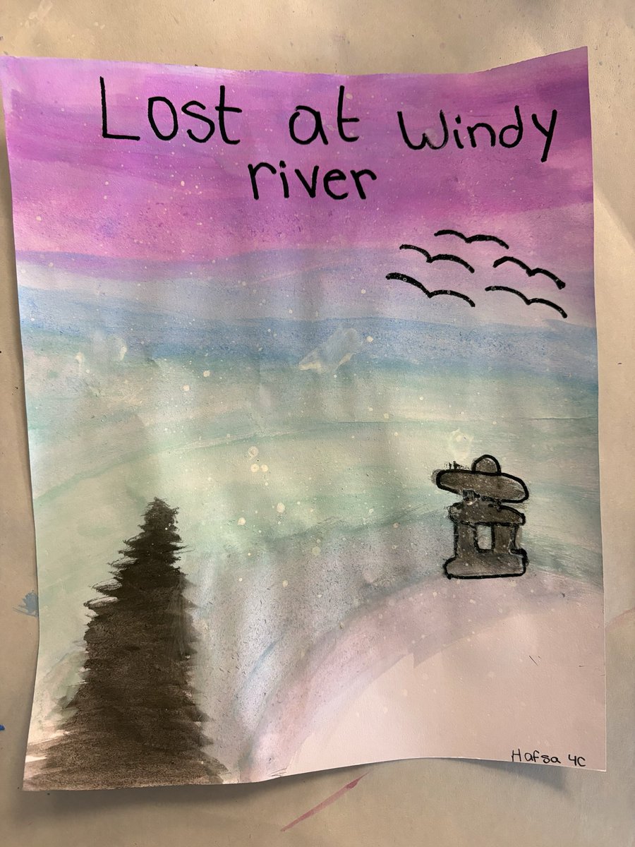 MrsCroft06's tweet photo. 4C’s GeomeTREE and some artwork inspired by the true story, “Lost at Windy River”. 🎄❄️ @TribuneDrive https://t.co/XNa3A5Y0FP