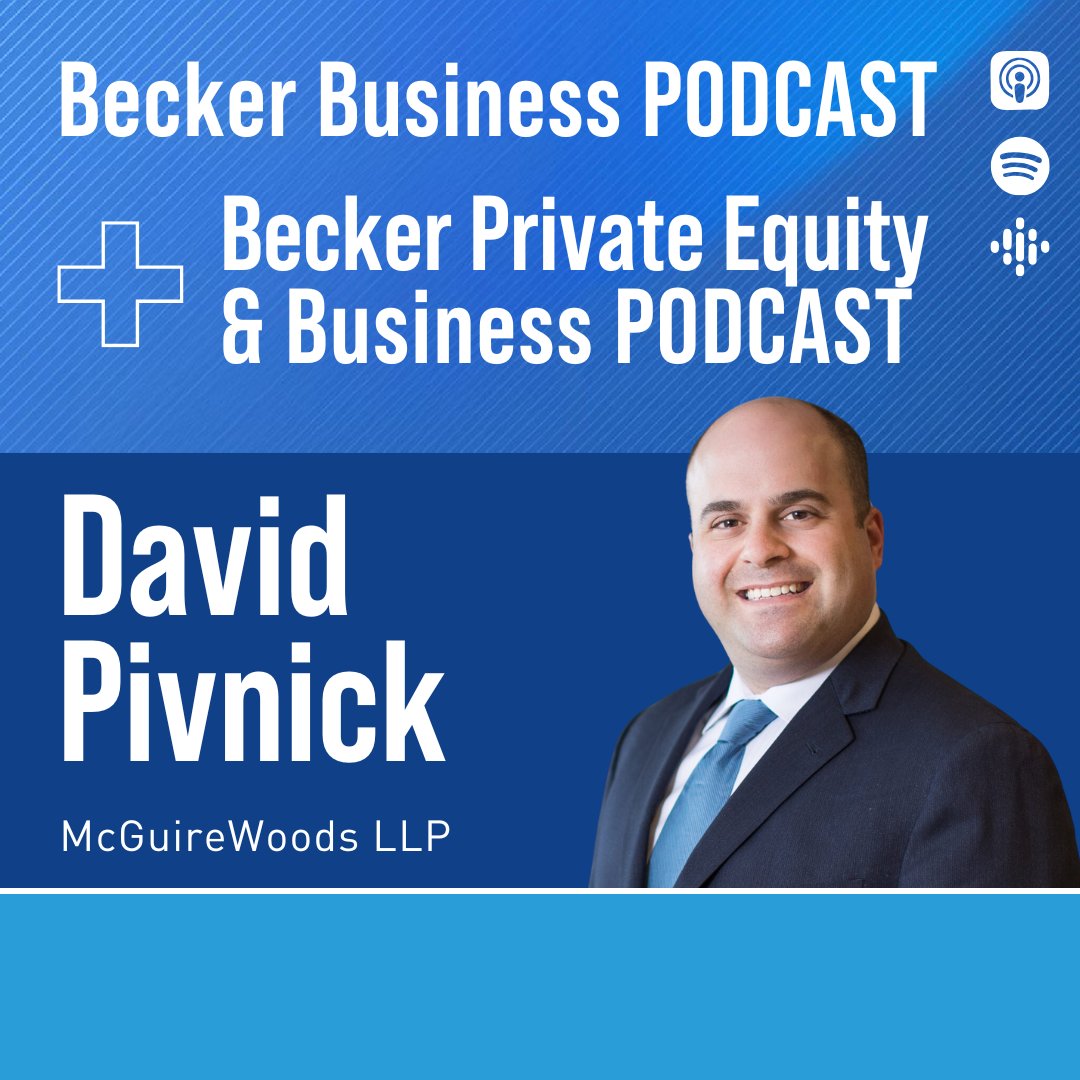 "Evaluating Talent and Building Strong Team with David Pivnick, Partner at <a href="/McGuireWoodsLLP/">McGuireWoods LLP</a> 12-12-25"

Listen Here: beckerprivateequityandbusiness.com/evaluating-tal…