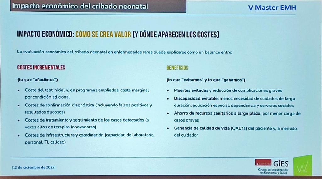 doutorpita's tweet photo. Siempre hay que tener en cuenta la discapacidad evitable y los QALYs para valorar los costes del Cribado neonatal https://t.co/9LNF72vZl4