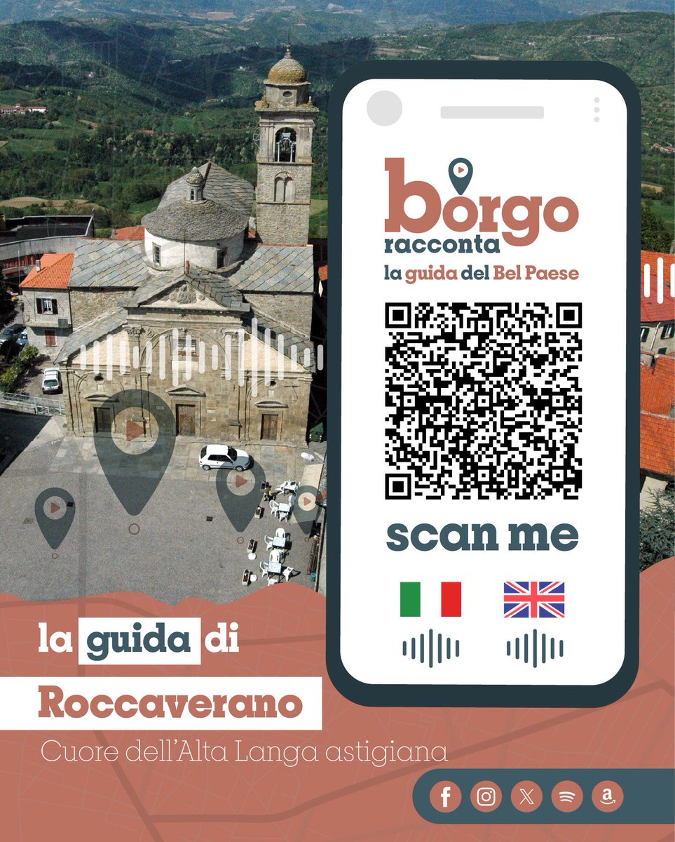 🌍 È arrivata la nuova Guida Turistica Interattiva dedicata al Comune di ROCCAVERANO!

📌 Inizia subito il tuo tour: scansiona il QR Code o clicca qui 👉 borgoracconta.it/citta/roccaver…

#laguidadelbelpaese
#Roccaverano #Piemonte #Asti #AltaLangaAstigiana #borghi #italia #guidaturistica
