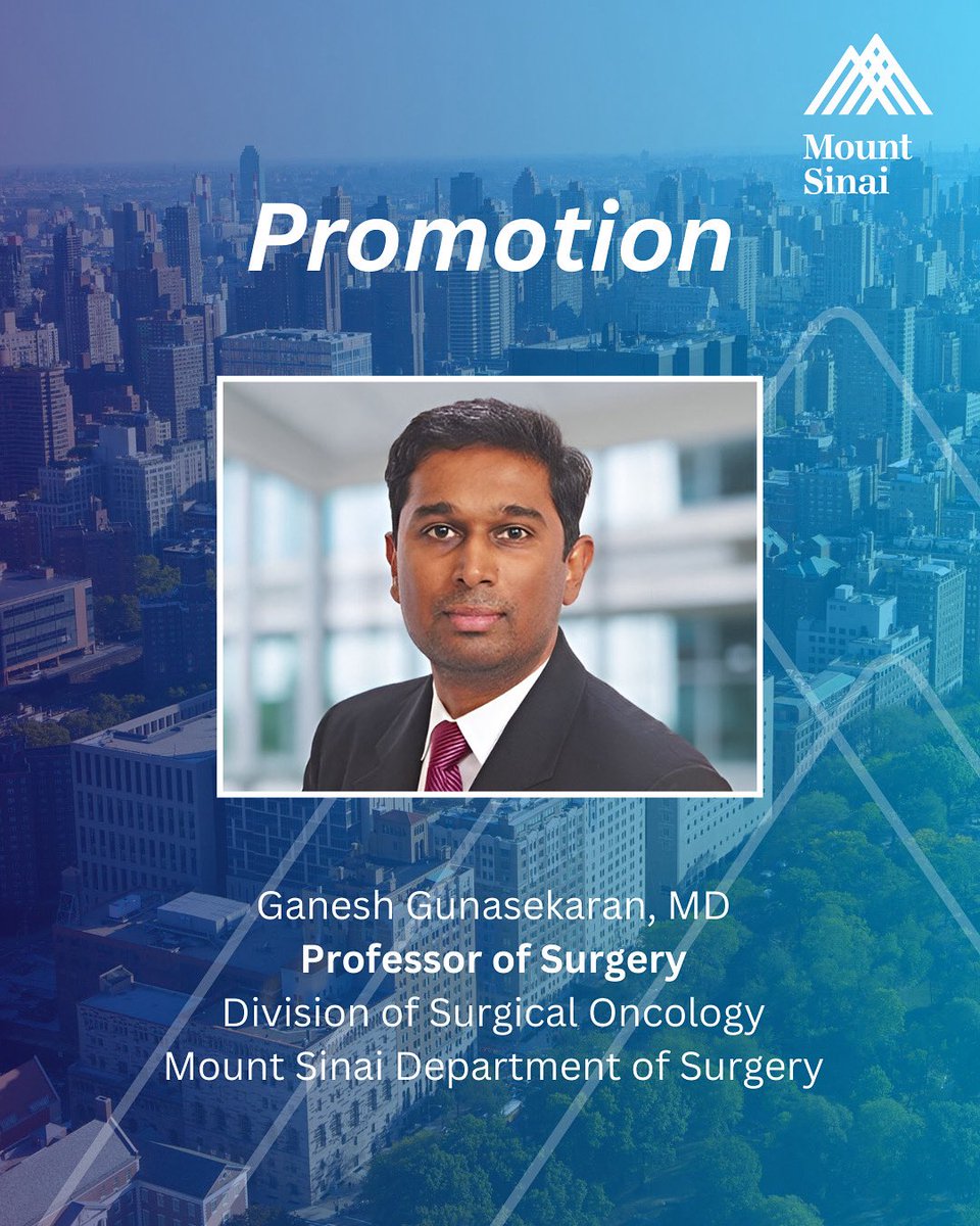 Mount Sinai Surgery tweet media