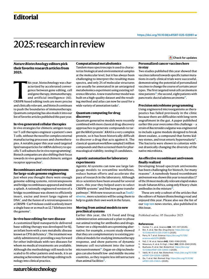 Nature Biotechnology tweet media