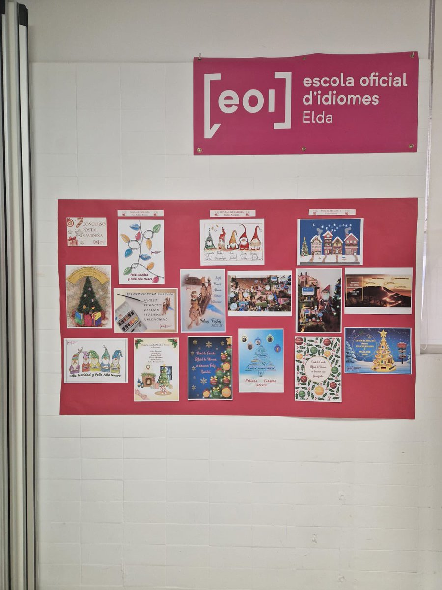 ¡Mil gracias a todo el alumnado que ha participado en el concurso de la postal de navidad!

Tod@s habéis hecho un esfuerzo y un buen trabajo. Gracias de corazón 🫶

#concursopostalnavidad25 #EOIElda