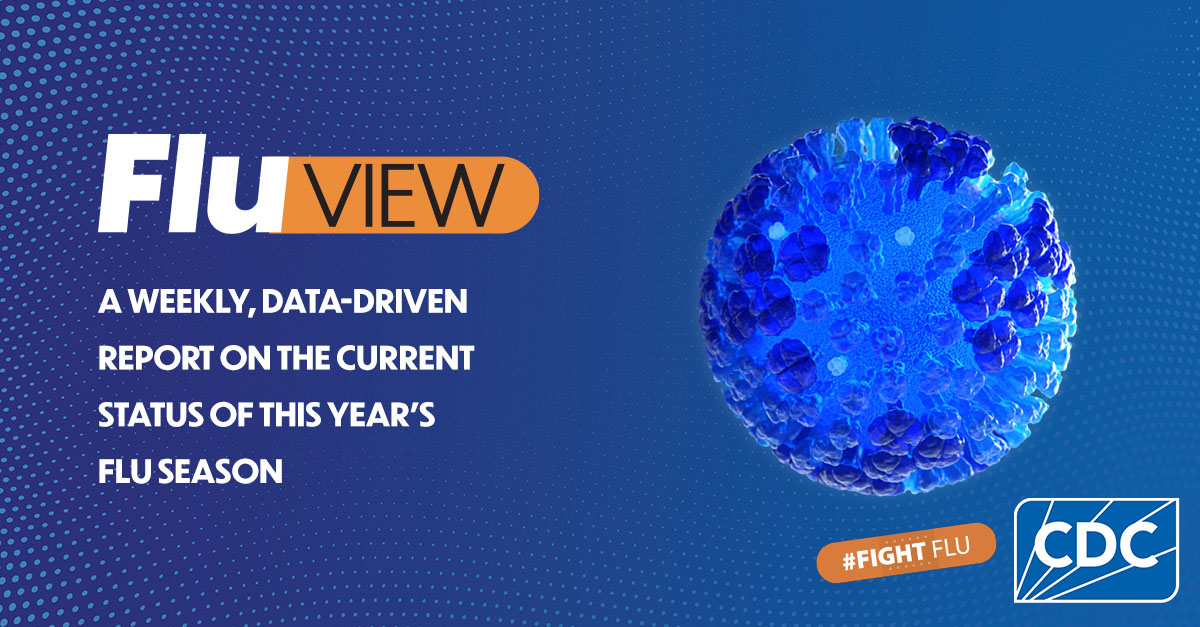 CDCFlu's tweet photo. This week’s #FluView shows seasonal flu activity is increasing. Nationally, the percent of specimens testing positive for influenza is at 8.1%. Read the full #FluView report: https://t.co/nFYZVSJxNz https://t.co/ofv6oGIst3