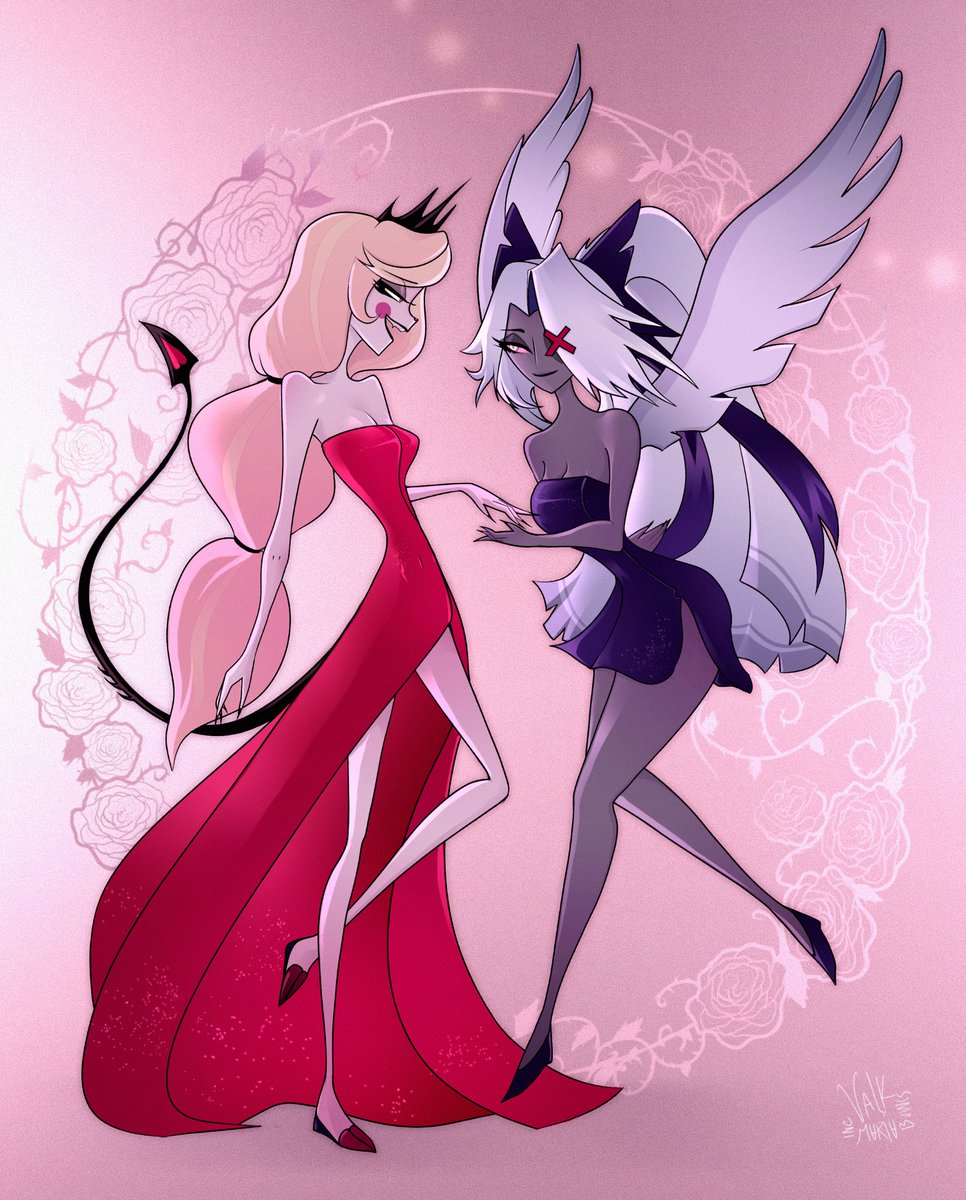 No blow comes close to fatal for this princess and fallen angel ~
#hazbinhotel #chaggie